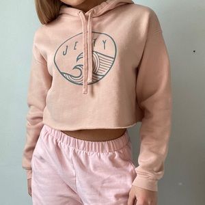 Beachy cropped hoodie